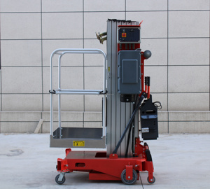 Elevador eléctrico hidráulico de aleación de aluminio de trabajo aéreo de doble mástil telescópico Vertical de 4m, 5m, 6m, 8m, 9M, 10m, <span class=keywords><strong>12m</strong></span> - Product Image 5