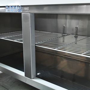 Table de travail industrielle en acier inoxydable <span class=keywords><strong>sous</strong></span> les réfrigérateurs de comptoir et les glacières <span class=keywords><strong>réfrigérateur</strong></span> - Product Image 6