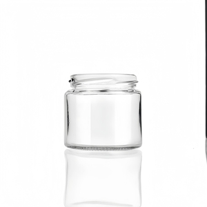 11.5 OZ 12oz rõ ràng thẳng mặt kính Dip Jar với 82 Mét kim loại màu trắng Twist Lug nắp với Plastisol lót - Product Image 4