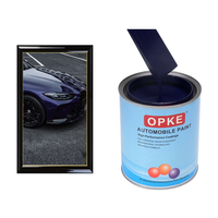 Peinture liquide en aérosol acrylique 2K à haute couvrance, couleur bleue unie, pour la rénovation automobile et marine