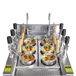 Machine électrique de cuisson instantanée de ramen à chauffage au gaz Cuiseur de nouilles automatique coréen à 6 têtes - Product Image 2