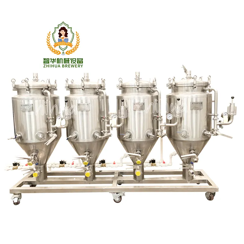 Stainless Steel Home Brew Bawah 500l 1000l 1bbl Liter Beer Fermenter Jaket Pendingin Anggur Ss Unitank Kerucut Fermenter Kecil