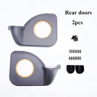 Haut-parleurs de porte en ABS avec porte-gobelets pour Land Cruiser Série 70 HZJ76/HZJ79/HZJ78/LC76/LC79/VDJ76 - Kit audio