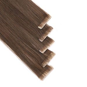 Cómodas extensiones de cinta de cabello Remy chino usable con bordes suaves Trama única - Product Image 1