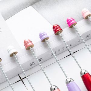 ปากกาลูกลื่นโลหะขนาดพกพาแบบ DIY ประดับลูกปัด ปรับแต่งได้ พร้อมโลโก้ - สำหรับสำนักงานและนักเรียน - Product Image 2