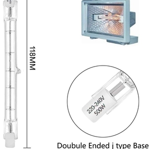 Lampe <span class=keywords><strong>halogène</strong></span> à douille R7S haute puissance AC240V 100W pour lampe de chauffage alimentaire - Product Image 2