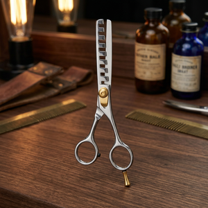 Ciseaux à effiler professionnels ASAP pour coiffure, à manche long droit, en acier inoxydable 4Cr13, à dents larges - Product Image 3