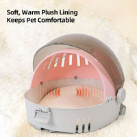 Sac à dos de transport 2-en-1 pour animaux de compagnie, respirant, mignon, tendance, en PC, étanche, réglable, portable, pour chats et chiens, idéal pour les voyages et l'intérieur