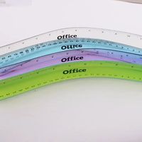 Règle droite et graduée pliable en plastique durable, outil au design amusant
