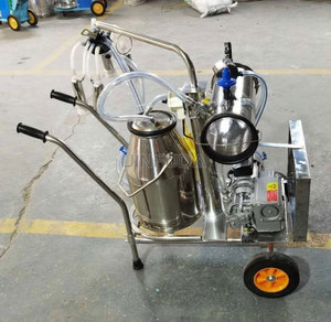 Máquina de Ordeño para Vacas y Cabras, de Doble Cubeta Transparente, <span class=keywords><strong>con</strong></span> Doble Alimentación (<span class=keywords><strong>Gas</strong></span> y Eléctrica), Eficiente para Uso Rural en Granjas Lecheras - Product Image 4