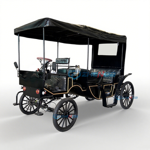 Carruaje Eléctrico para Bodas, Estilo Europeo, Tipo Calabaza, para Recorridos Turísticos, Recogida en Hoteles, Carruaje Eléctrico con Caballos - Product Image 3