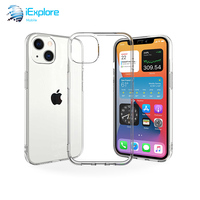 Coque de téléphone iExplore en TPU transparent souple de 2 mm avec zone anti-traces de doigts pour iPhone 17 Pro Max