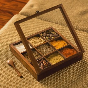 Caja de Cocina de Madera Natural de Primera Calidad para Almacenamiento en el Hogar, Ideal para Alimentos Secos y Frutas Secas, Disponible al Mejor Precio - Product Image 4