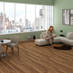 Baldosas de porcelana multicolor de 200x1200 mm con aspecto de madera mate para pisos y paredes, superficie rústica con grabado. - Product Image 2