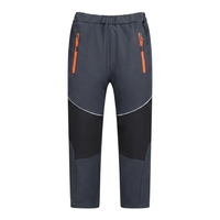 Pantalon d'hiver réversible pour enfants, doublé polaire, coupe épaissie, coupe-vent, écoresponsable, nouveau style, pour garçons et filles, avec braguette zippée