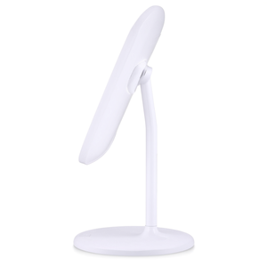 กระจกแต่งหน้าแบบตั้งโต๊ะพร้อมไฟ LED รุ่น Bs47 (16x34 ซม.) สีขาว 00010468 - Product Image 2