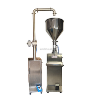 Machine de remplissage automatique de liquides (savon, cosmétiques, miel, crème, huile) pour bouteilles en verre, plastique et métal, à faible bruit, pneumatique