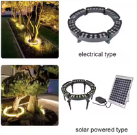 Baumumfassende Lichtringe für Palmen aus Aluminium 48W 60W 72W 84W 96W 108W 120W Solar-LED-Baumumfassungsleuchte