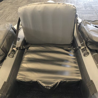 Canoë double gonflable pour 2 personnes, bateau de pêche résistant à l'usure, hovercraft en tissu Oxford, taille personnalisable, garantie de 3 ans