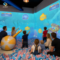 Salle immersive 3D, projection holographique interactive sur mur, jeu interactif tout-en-un de réalité augmentée sur mur/sol