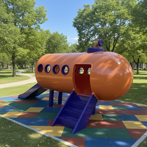 Casa de Juegos <span class=keywords><strong>Infantil</strong></span> Personalizada para Exteriores, Resistente a la Oxidación, Fácil de Limpiar, Toboganes para Niños - Product Image 2