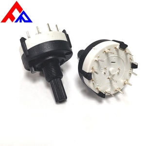 Interruptor Rotatorio de Plástico Aislado de 1/2/3/4/5/6/7/8/9/10/11/12 Posiciones, 26mm, Venta Directa de Fabricante Profesional - Product Image 5