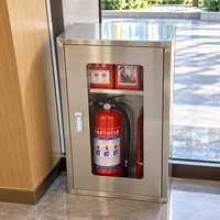 Armoire anti-feu en acier inoxydable avec porte vitrée, équipement de lutte contre l'incendie, armoire de stockage d'articles d'urgence, fabricant