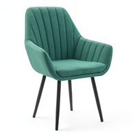 Chaise de bar nordique moderne confortable à dossier haut en tissu bouclé et velours coloré de haute qualité pour salle à manger, extérieur et bar à domicile