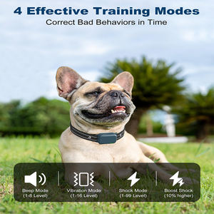 <span class=keywords><strong>Collar</strong></span> de entrenamiento para perros eléctrico recargable a prueba de agua con control remoto con 4 modos de bloqueo de seguridad Control de ladridos para todas las razas azul - Product Image 2