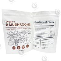 Mélange de 8 champignons en poudre - Inonotus Obliquus, Hericium Erinaceus, Ganoderma Lucidum - Complexe de champignons