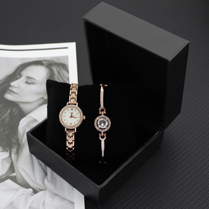 Relojes de Pulsera para Mujer al por Mayor, Reloj de Cuarzo Japonés Resistente al Agua, Correa de Moda, Conjuntos de Relojes y Pulseras para Dama - Product Image 2