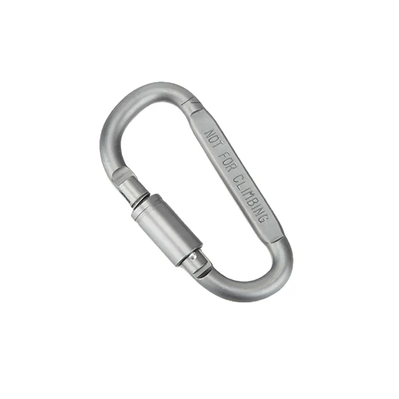 D Loại Carabiner móc vít khóa Keychain EDC đa công cụ ngoài trời cho cắm trại đi bộ đường dài