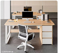 Mobilier de bureau moderne Bureau d'étude d'écriture Table de travail Bureau d'ordinateur Bureau avec tiroirs