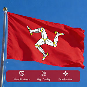 <span class=keywords><strong>Drapeau</strong></span> national de l'île de <span class=keywords><strong>Man</strong></span> 3x5 pieds en polyester durable, motif Triskelion, pour extérieur – Fournisseur à prix d'usine - Product Image 6