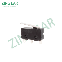 Interrupteur à micro-mouvement ZING EAR série G605, bouton-poussoir, haute fiabilité pour diverses applications