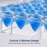 Autres fournitures de laboratoire Produits médicaux jetables 0.45ml 96 Microplaque ronde avec fond en V