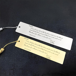 Custom Plated Metal <strong>Bookmark</strong> with Tassel for Book Sublimation Premium Metal Crafts Promotional Item - Product Image 2