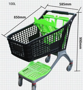 Carrito de supermercado Carrito de compras de plástico - Product Image 3