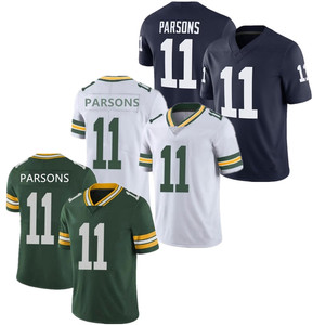 Mới Đến Micah Parsons Màu Xanh Lá Cây Bay Bóng Đá Jerseys 11 Penn State Cao Đẳng Khâu Mỹ Bóng Đá Áo Sơ Mi Đặt Hàng Tùy Chỉnh - Product Image 5