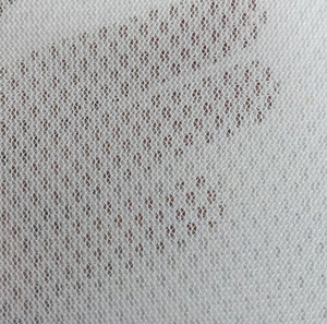 Tissu en maille 3D respirant épaissi 100 % polyester doré à mailles élastiques en forme d'œil d'oiseau - Product Image 5