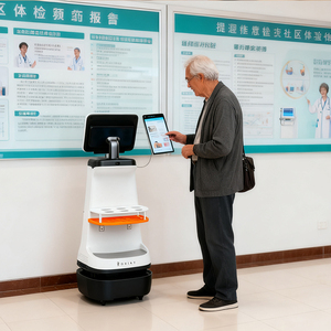 プロフェッショナルハイテクインテリジェント人間型受付ロボット、アプリ制御、自動充電、VSLAMナビゲーション搭載 - Product Image 4