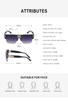 Vente en gros de haute qualité, grand luxe rétro, nouvelle mode, pare-soleil tendance, lunettes de soleil de conduite pour hommes et femmes pour l'extérieur