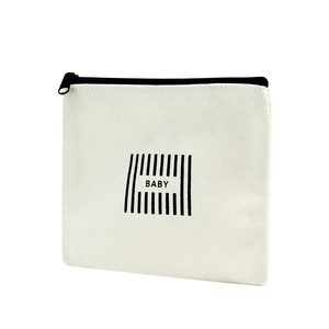 Wholesale Zipper Makeup Eco-Friendly Cotton <b>Accessory</b> Pouch Double Sided Cosmetic <b>Bag</b> Canvas With - Product Image 5