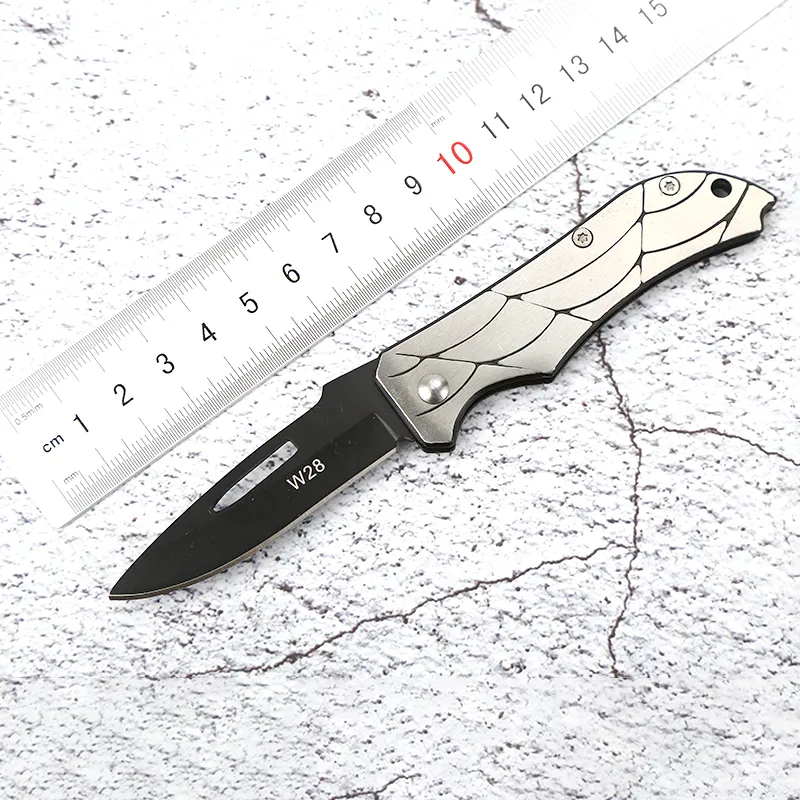 Survival Knife Black Blade Folding Knife Pocket Hunting Assisted