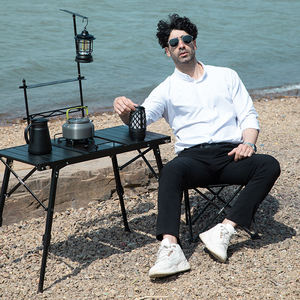 Mesa Plegable Multifuncional de Aleación de Aluminio de Nuevo Diseño, Mesa de Picnic Ligera para Exteriores, Mesa de Campamento IGT Plegable para Picnic y Barbacoa - Product Image 6