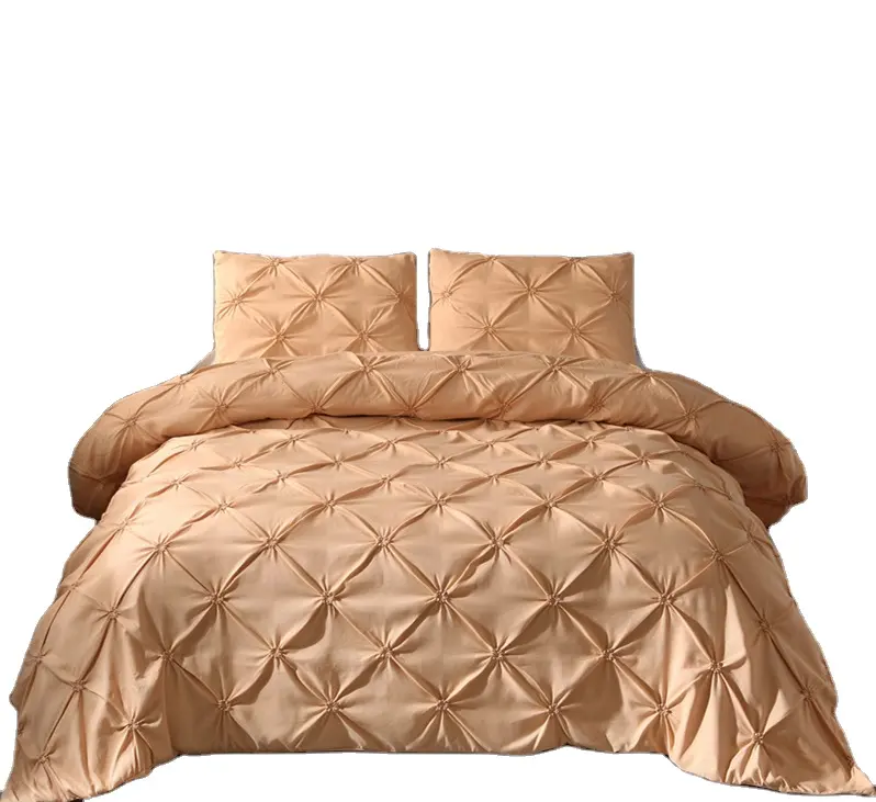 Amazon Hot Selling Home Textiles Plain Solid Color Duvet Cover Bedding colchas/cubrecam edredon