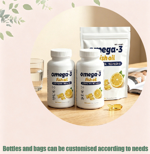 Compléments alimentaires à base d'huile de poisson avec logo personnalisé, 300 gélules molles, pour Omega 3 et DHA & EPA, compléments alimentaires à haute dose - Product Image 2