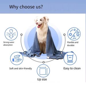 Toalla de Microfibra Personalizada para Baño, Bordada, Súper Suave y Absorbente, para Perros y Gatos, de Secado Rápido - Product Image 3