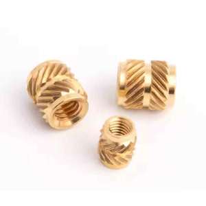 M2-M10 siêu âm đồng thau chèn Nhiệt Cổ phần ren đinh tán hạt kẽm mạ có khía hạt cho nhựa M2.5 M3 M4 M5 M6 M8 - Product Image 3