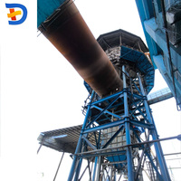 Four rotatif d'occasion pour le traitement des scories de cendres et de l'hydroxyde d'aluminium, boîte de vitesses et composants de roulement à économie d'énergie, application pour les usines de ciment